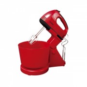 Mixer cu bol plastic Floria,7 viteze,2.5Litri,150W,rosu