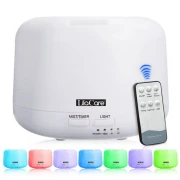 Umidificator si difuzor aromaterapie cu telecomanda, Aroma Diffuser, 300 ml