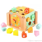 Cub din lemn multifunctional 5 in 1,Cutia inteligenta