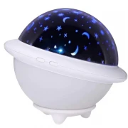 Lampa de veghe portabila cu LEDuri,proiector, lumina reglabila, 3 filme proiectie, USB