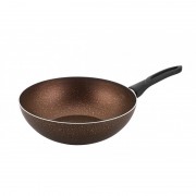 Tigaie wok aluminiu cu interior teflonat, 28 cm, 3.7 Litri