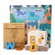 Puzzle, joc educativ cu litere si cifre, invatare limba engleza