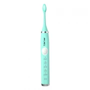 Periuta de dinti electrica LilaCare cu 4 capete, incarcare USB, verde