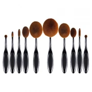 Set profesional make-up, 10 pensule machiaj, tip perie