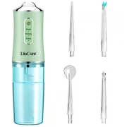 Irigator bucal profesional, dus bucal Lila Care, 4 Capete, 220 ml, verde