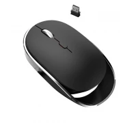 Mouse gaming wireless Loomax, ergonomic, silentios, Negru