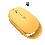 Mouse gaming wireless Loomax,ergonomic, silentios, galben