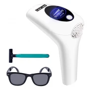 Epilator IPL LilaCare cu 900.000 pulsatii, epilare definitiva, display LCD, 8 trepte