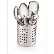 Set 4 ustensile pentru bucatarie din inox, suport