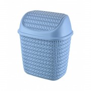Cos de gunoi cu capac, 20 x 26 x 30 cm, 7.5 L, bleu