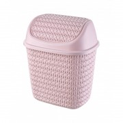 Cos de gunoi cu capac, 20 x 26 x 30 cm, 7.5 L, roz