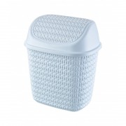 Cos de gunoi cu capac, 20 x 26 x 30 cm, 7.5 L, alb