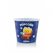 Set 3 Cutii din plastic popcorn/snacks, 17 x 17 x 15.30 cm, 2.2 Litri