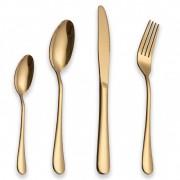 Set 24 tacamuri din inox, auriu