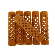 Set 12 Bigudiuri metalice cu catifea 13 x 65mm
