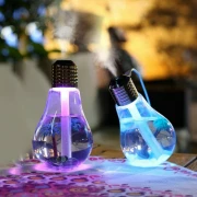 Umidificator cu ultrasunete, Led 7 culori, 400 ml