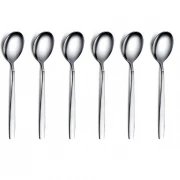 Set 6 lingurite din inox, argintiu