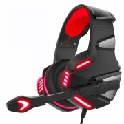 Casti Gaming HunterSpider V3 Pro, Super Deep Bass, Surround Sound 7.1, Lumina LED rosie