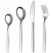 Set 24 tacamuri din inox, argintiu