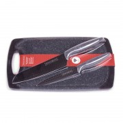 Set 2 cutite+tocator, negru