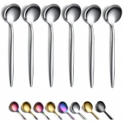 Set 6 linguri din inox, argintiu