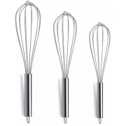 Set 3 teluri din inox, 31,26,21cm, argintiu