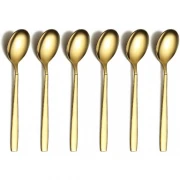 Set 6 linguri din inox, auriu