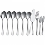 Set 10 tacamuri din inox, argintiu