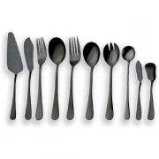 Set 10 tacamuri din inox, negru