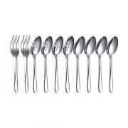 Set 10 tacamuri din inox, argintiu