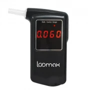 Alcool tester, etilotest Loomax, ecran digital, 5 capete, toc protectie