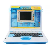 Laptop de jucarie pentru copii, educational, interactiv in Limba Engleza, 80 functii, ecran LCD, mouse