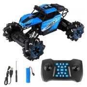 Masina off-road cu telecomanda, amortizor soc, drifturi,catarare, cascadorii, iluminat electric, rotatii flexibile