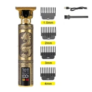 Masina de tuns cu acumulator, trimmer, incarcare USB, afisaj LED