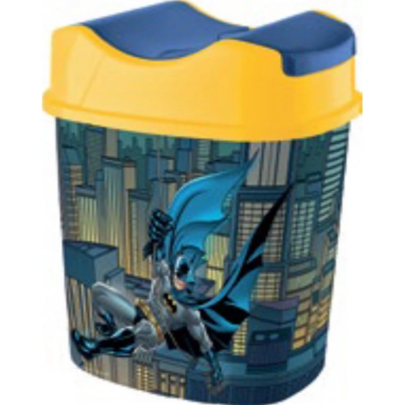 Cos de gunoi cu capac, 5.5 L, Batman