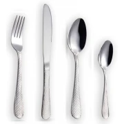 Set 24 tacamuri din inox, argintiu