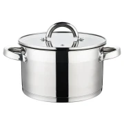 Cratita din inox cu capac din sticla, 26 cm, 7.4 Litri