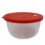 Cutie rotunda pentru alimente din plastic cu capac, 1.2 Litri