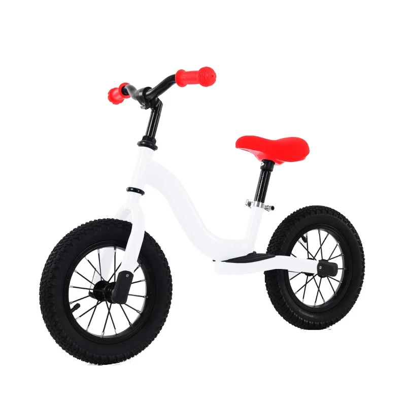 Bicicleta fara pedale pentru copii, 12 inch, alb