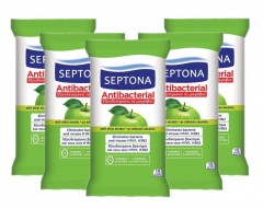 5 Set Servetele umede Septona antibacteriene,15 buc/set