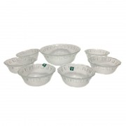 7 Boluri din Sticla pentru Servire Fructe si salata Grunberg