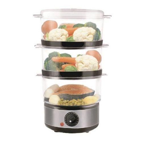 Aparat de Gatit cu Aburi Hausberg, 400 W, 7.2 Litri, 3 Nivele