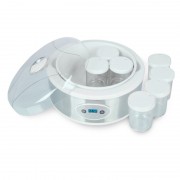 Aparat de Preparat Iaurt Hausberg cu 7 Căni din Sticlă de 200 ml, 50 W,Display Led