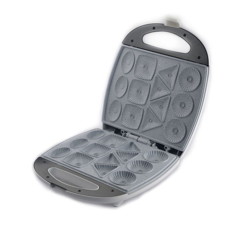 Aparat pentru Biscuiti Hausberg Diamonds,4 Modele, 13 Biscuiti, Inox, 1300 W