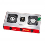 Aragaz cu 3 Ochiuri Ertone,GPL,aprindere electronică, Inox