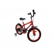 Bicicleta Jolly Kids™ pentru copii cu roti ajutatoare,rosu
