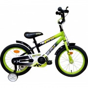 Bicicleta Jolly Kids™ pentru copii cu roti ajutatoare,verde