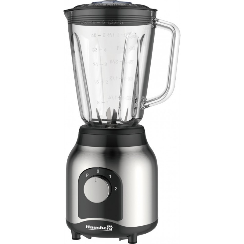 Blender cu rasnita Hausberg,2  viteze cu pulsatii, 1.5 L, 600 W