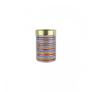 Borcan pictat manual din sticla - 1300 ml