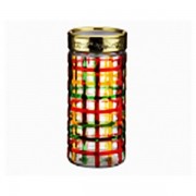 Borcan pictat manual din sticla - 1700 ml